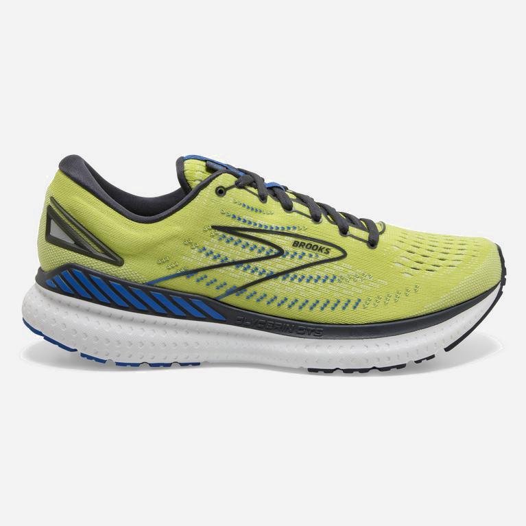 Brooks Glycerin Gts 19 Max Cushion - Zapatillas Running Asfalto Hombre - Amarillo / Azul Marino / Az